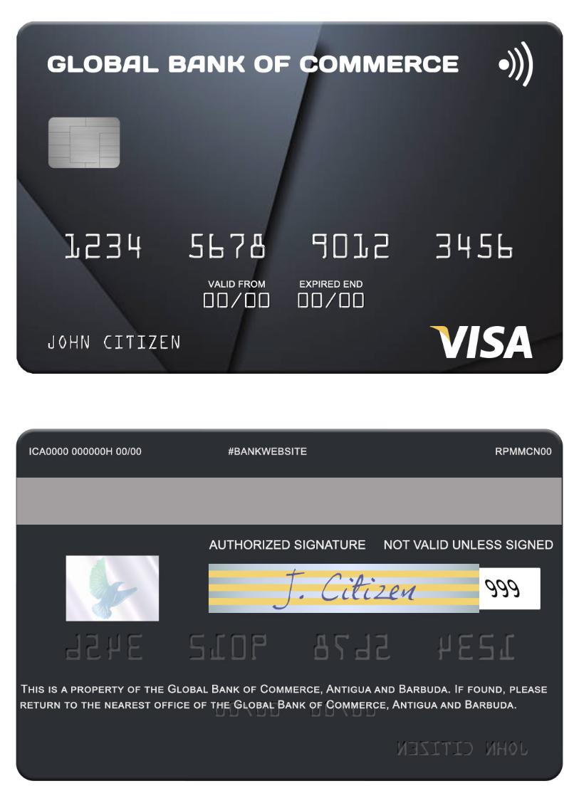 Antigua and Barbuda Global Bank of Commerce visa card
